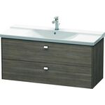 Duravit Waschtischunterbau BRIOSO Griffe chrom 561x1220x479mm pine terra