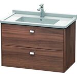 Duravit Waschtischunterbau BRIOSO Griffe chr 563x820x469mm nussbaum natur
