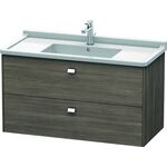 Duravit Waschtischunterbau BRIOSO Griffe chrom 563x1020x469mm pine terra