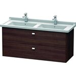 Duravit Waschtischunterbau BRIOSO Griffe chr 563x1220x469mm Kast. dunkel
