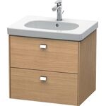 Duravit Waschtischunterbau BRIOSO Griffe chr 563x620x469mm europ. eiche