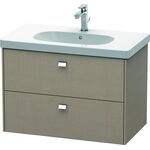 Duravit Waschtischunterbau BRIOSO Griffe chrom 563x820x469mm leinen