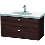 Duravit Waschtischunterbau BRIOSO Griffe chr 563x1020x469mm Kast. dunkel