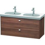 Duravit Waschtischunterbau BRIOSO Griffe chr 563x1170x469mm nussbaum natur
