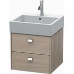 Duravit Waschtischunterbau BRIOSO Griffe chrom 442x484x459mm pine silver