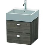 Duravit Waschtischunterbau BRIOSO Griffe chrom 442x484x459mm pine terra