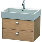 Duravit Waschtischunterbau BRIOSO Griffe chr 442x684x459mm europ. eiche