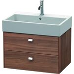 Duravit Waschtischunterbau BRIOSO Griffe chr 442x684x459mm nussbaum natur