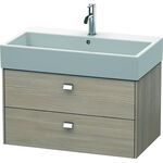 Duravit Waschtischunterbau BRIOSO Griffe chrom 442x784x459mm pine silver