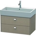 Duravit Waschtischunterbau BRIOSO Griffe chrom 442x784x459mm leinen