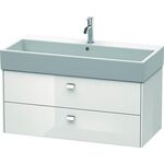 Duravit Waschtischunterbau BRIOSO Griffe chr 442x984x459mm weiß hochglanz