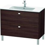 Duravit Waschtischunterbau BRIOSO Griffe chr 683x1020x479mm Kast. dunkel
