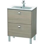 Duravit WT-Unterbau BRIOSO COMPACT Griffe chrom 683x620x389mm pine silver