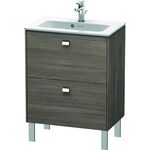 Duravit WT-Unterbau BRIOSO COMPACT Griffe chrom 683x620x389mm pine terra
