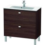 Duravit WT-Unterbau BRIOSO COMPACT Griffe chr 683x820x389mm kastanie dunkel
