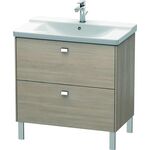 Duravit Waschtischunterbau BRIOSO Griffe chrom 691x820x479mm pine silver