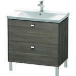 Duravit Waschtischunterbau BRIOSO Griffe chrom 691x820x479mm pine terra