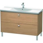 Duravit Waschtischunterbau BRIOSO Griffe chr 691x1220x479mm europ. eiche