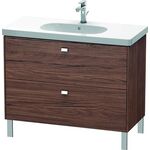 Duravit Waschtischunterbau BRIOSO Griffe chr 693x1020x469mm NB dunkel