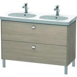 Duravit Waschtischunterbau BRIOSO Griffe chrom 693x1170x469mm pine silver