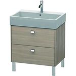Duravit Waschtischunterbau BRIOSO Griffe chrom 570x684x459mm pine silver