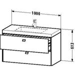 Duravit Waschtischunterbau BRIOSO 613x1000x480mm WT Vero Air o HL we hgl