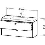 Duravit Waschtischunterbau BRIOSO 613x1200x480mm WT Vero Air 1 HL grap ma