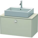 Duravit Konsolenunterschrank BRIOSO Griff chrom 442x820x480mm taupe matt