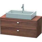 Duravit Konsolenunterschrank BRIOSO Griffe chr 442x1020x480mm nussbaum natur