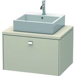 Duravit Konsolenunterschrank BRIOSO Griff chrom 442x720x550mm taupe matt
