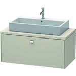 Duravit Konsolenunterschrank BRIOSO Griff chrom 442x1020x550mm taupe matt