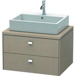 Duravit Konsolenunterschrank BRIOSO Griffe chrom 442x720x550mm leinen