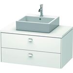 Duravit Konsolenunterschrank BRIOSO Griffe chrom 442x920x550mm weiß matt