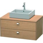 Duravit Konsolenunterschrank BRIOSO Griffe chr 442x920x550mm europ. eiche