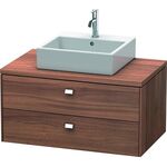 Duravit Konsolenunterschrank BRIOSO Griffe chr 442x920x550mm nussbaum natur