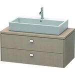 Duravit Konsolenunterschrank BRIOSO Griffe chrom 442x1020x550mm leinen
