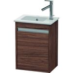Duravit Waschtischunterbau KETHO 550x400x285mm Ans links nussbaum dunkel