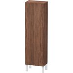 Duravit Halbhochschrank L-CUBE 400x243x1320mm Ans links nussbaum dunkel