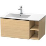 Duravit Waschtischunterbau L-CUBE 400x820x481mm Be links mediterrane eiche