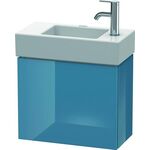 Duravit Waschtischunterbau L-CUBE 400x480x240mm Ans re St blue hochglanz