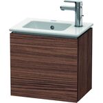 Duravit Waschtischunterbau L-CUBE 294x420x400mm Ans rechts nussbaum dunkel