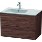 Duravit Waschtischunterbau L-CUBE 550x820x481mm Be links nussbaum dunkel