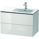 Duravit Waschtischunterbau L-CUBE 550x820x481mm Be rechts weiß hochglanz