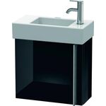 Duravit Waschtischunterbau VERO AIR 436x484x211mm Ans li schwarz hochglanz