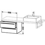 Duravit Konsolenunterschrank X-LARGE 440x600x478mm lichtblau matt
