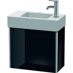 Duravit Waschtischunterbau XSQUARE 397x484x240mm Türansch li sw hochglanz