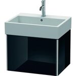 Duravit Waschtischunterbau XSQUARE 397x584x460mm schwarz hochglanz