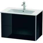 Duravit Waschtischunterbau XSQUARE 560x810x478mm schwarz hochglanz