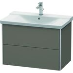 Duravit Waschtischunterbau XSQUARE 565x810x473mm flannel grey seidenmatt