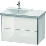Duravit Waschtischunterbau XSQUARE Be links 565x810x473mm weiß hochglanz